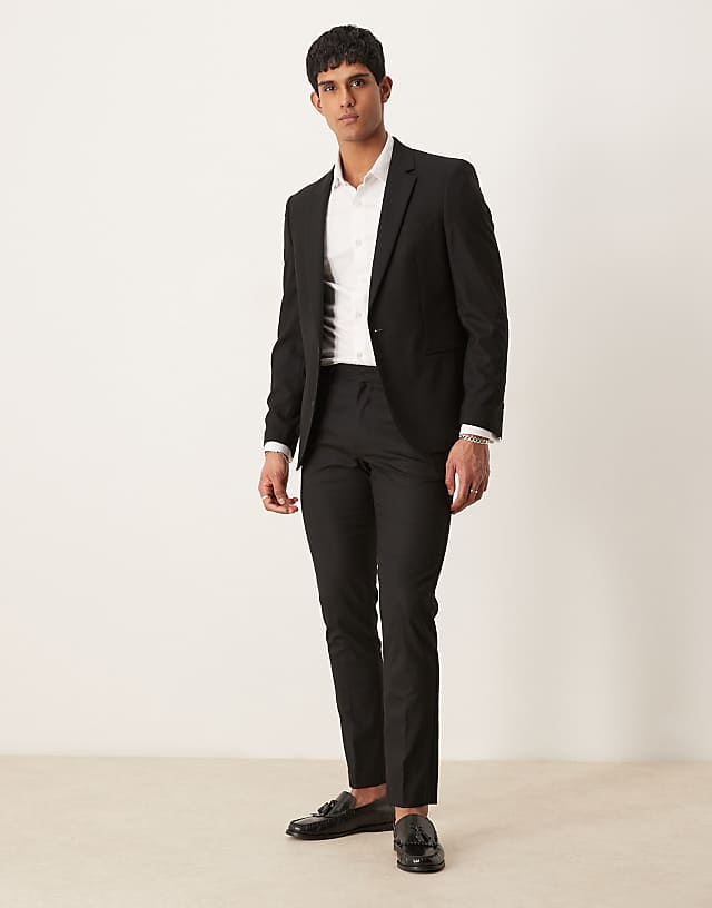 Asos ASOS DESIGN Suit In Skinny Fit Black