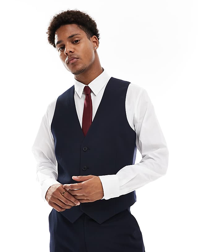Asos ASOS DESIGN Suit Slim Fit In Navy