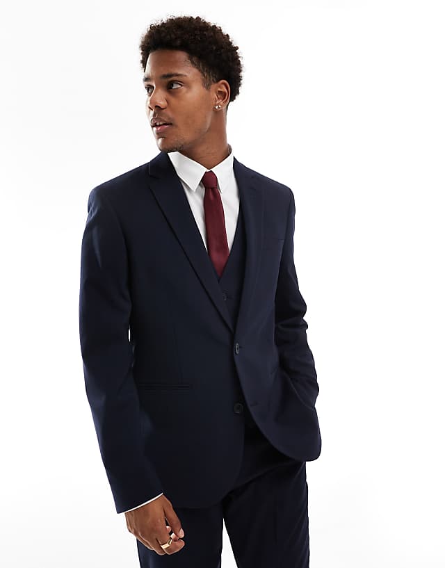 Asos ASOS DESIGN Suit Slim Fit In Navy