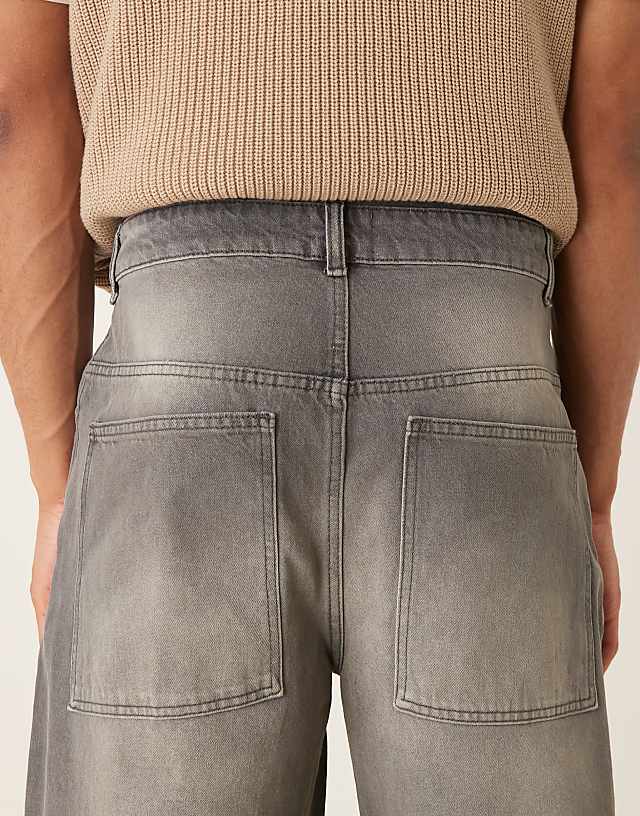 Asos ASOS DESIGN Super Baggy Jeans In Grey Wash