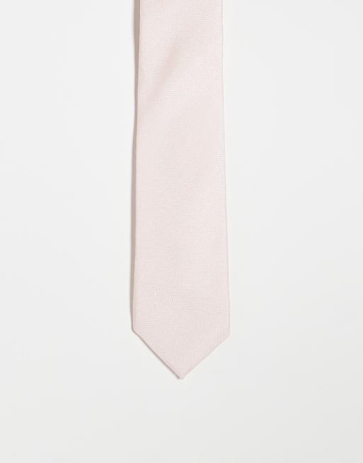 asos ASOS DESIGN tie in light pink