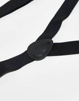 Asos ASOS DESIGN Wedding Braces In Black