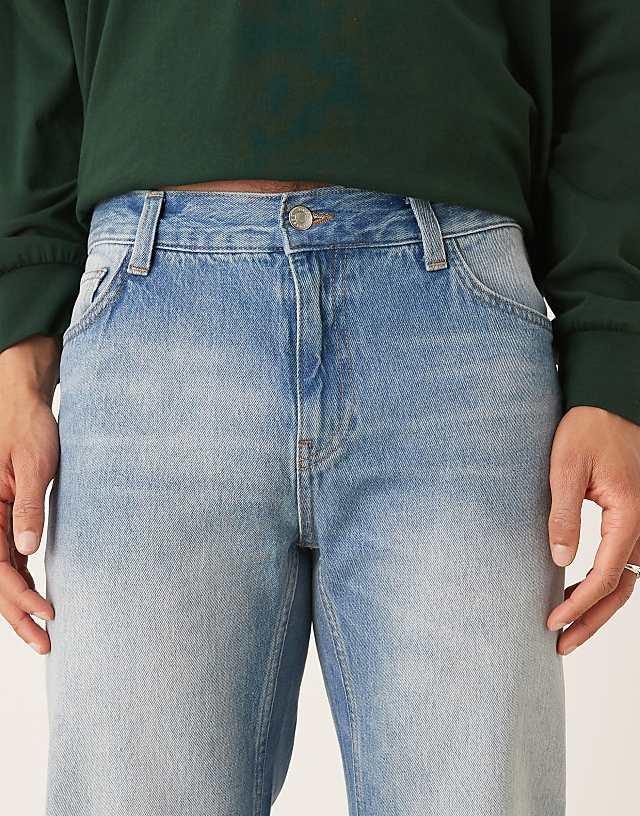 Asos ASOS DESIGN Wide Flare Jeans In Vintage Wash