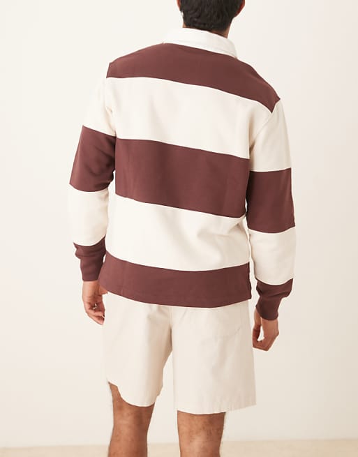 Asos ASOS DESIGN Wide Linen Blend Shorts In Stone