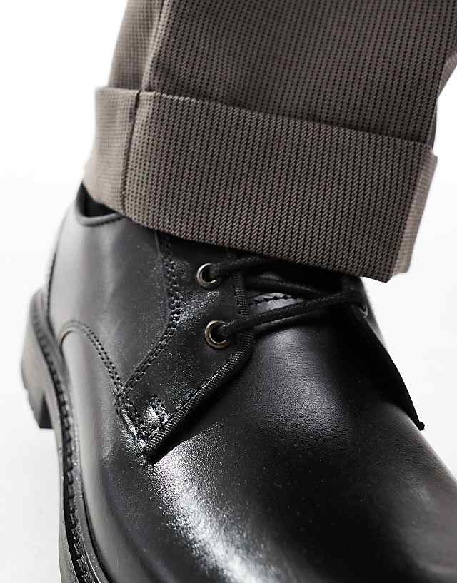 Asos Base London Dime Derby Shoe In Black