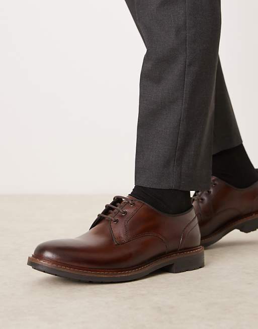 asos Base London Dime derby shoe in brown