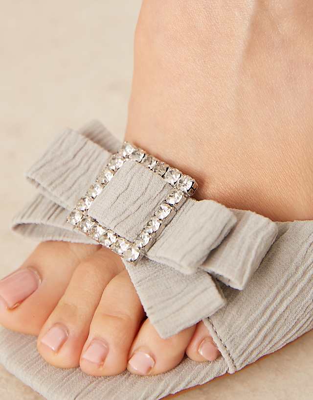 Asos Be Mine Kiara Block Heeled Sandals In Grey
