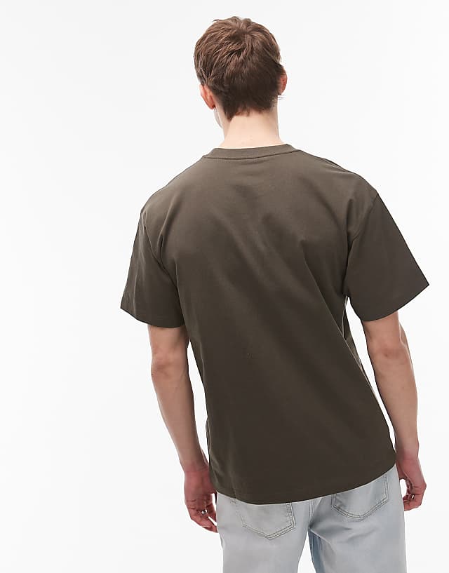 Asos Carhartt WIP Big Time T-shirt In Dark Grey