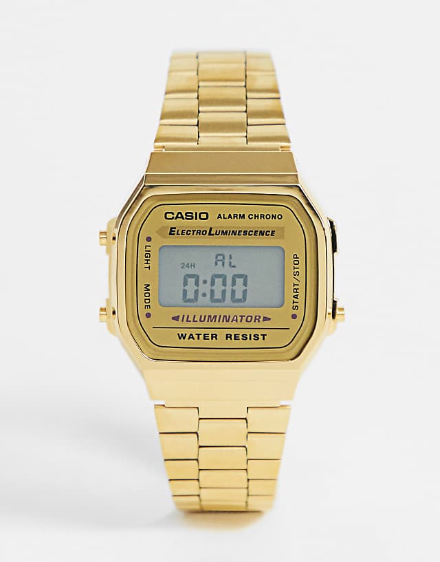 asos Casio A168WG-9EF gold plated digital watch