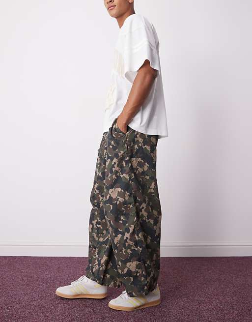 Asos COLLUSION Balloon Jeans In Camo Print