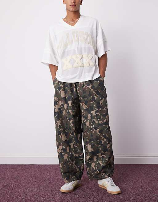 asos COLLUSION balloon jeans in camo print