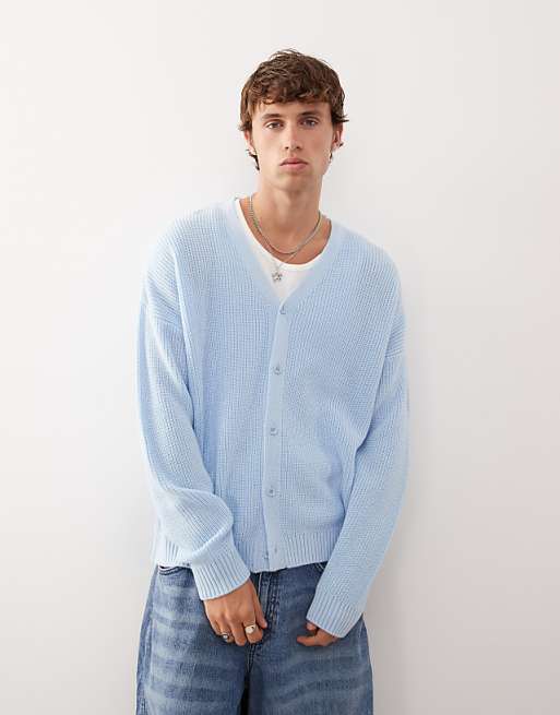 asos COLLUSION Boxy cardigan in blue