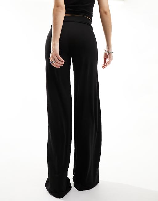 Asos COLLUSION Low Rise Yoga Pant In Black