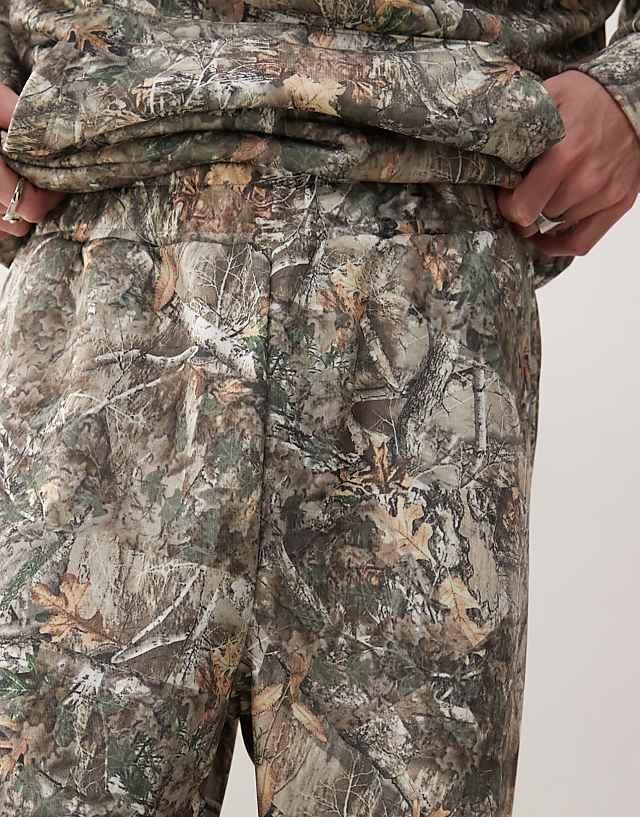Asos COLLUSION Tree Camo Baggy Jogger Co-ord