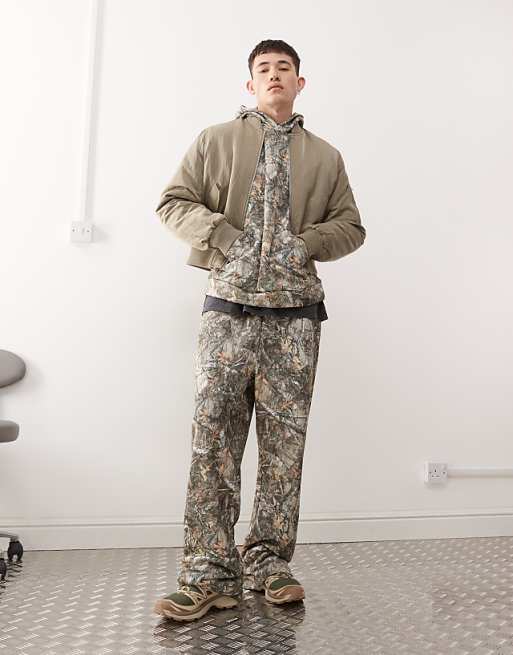 asos COLLUSION tree camo baggy jogger co-ord
