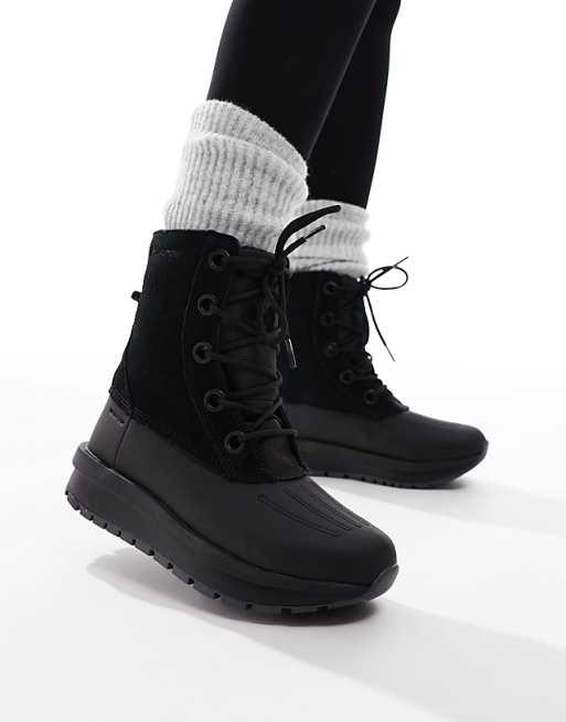 Asos Columbia Moritza Shield Snow Boots In Black