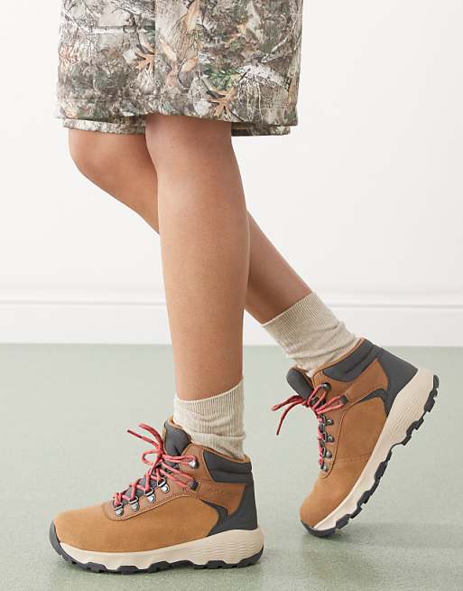 Asos Columbia Newton Wander Hiking Boots In Brown