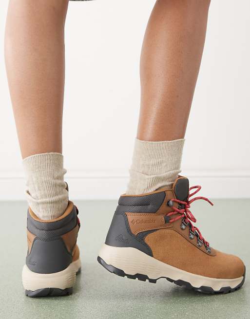 Asos Columbia Newton Wander Hiking Boots In Brown