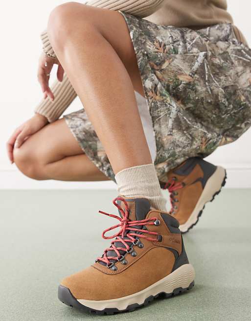 asos Columbia Newton Wander hiking boots in brown