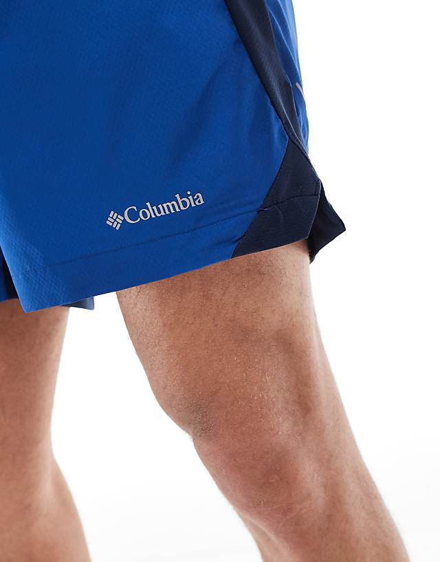 Asos Columbia Three Pitch Short In Blue
