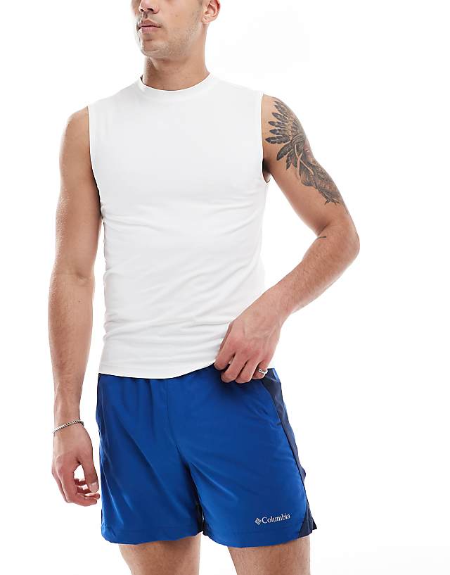 asos Columbia Three Pitch short in blue