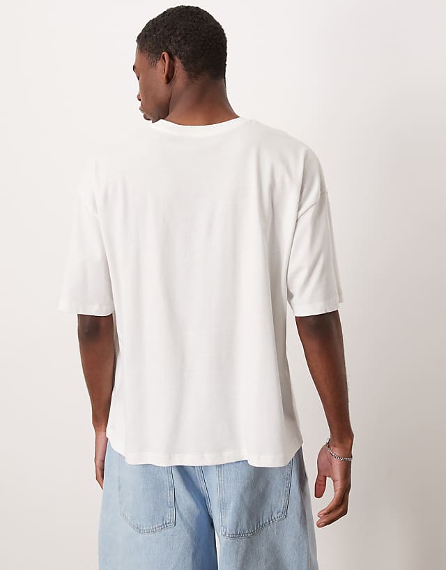 Asos ASOS DESIGN Boxy Oversized T-shirt With High Summer Graphic In White