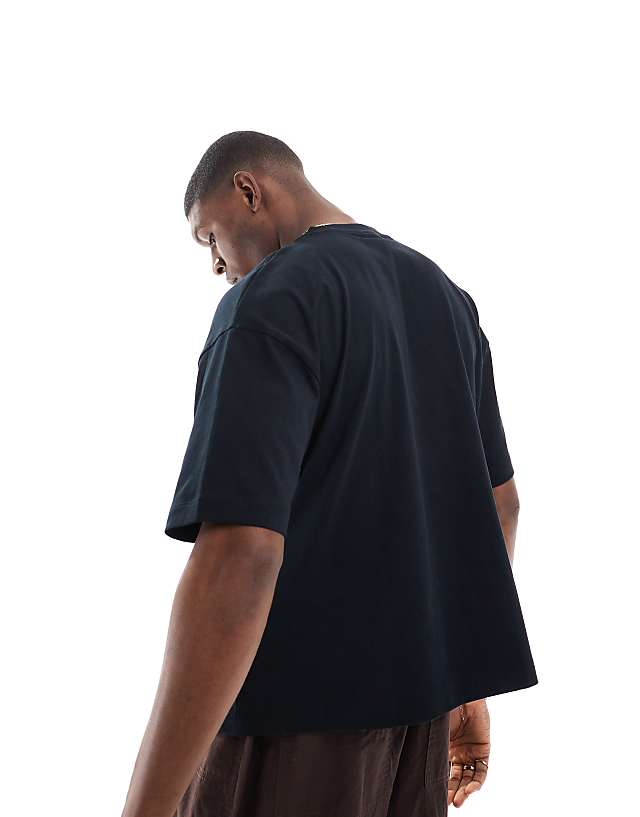 Asos ASOS DESIGN Boxy Oversized T-shirt With Sports Graphic In Black