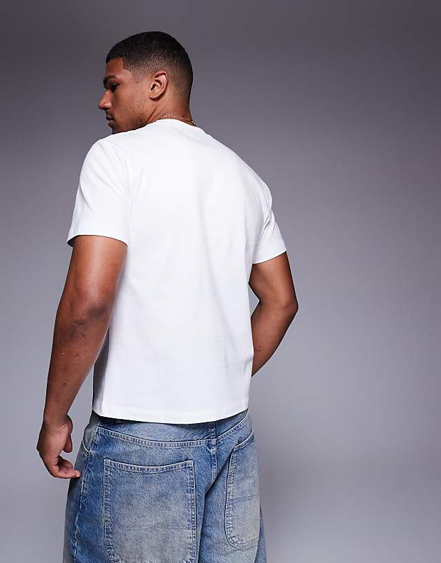 Asos ASOS DESIGN Boxy T-shirt With Sports Graphic In White