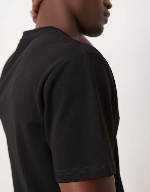 Asos ASOS DESIGN BreatheMAX Heavyweight Crew Neck T-shirt In Black