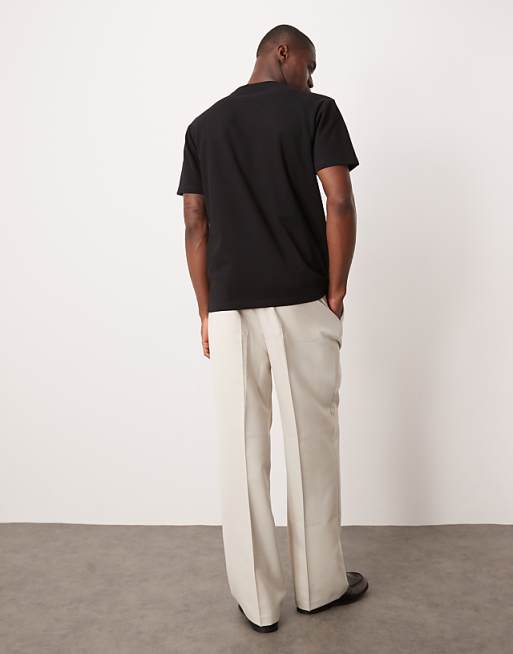 Asos ASOS DESIGN BreatheMAX Heavyweight Crew Neck T-shirt In Black
