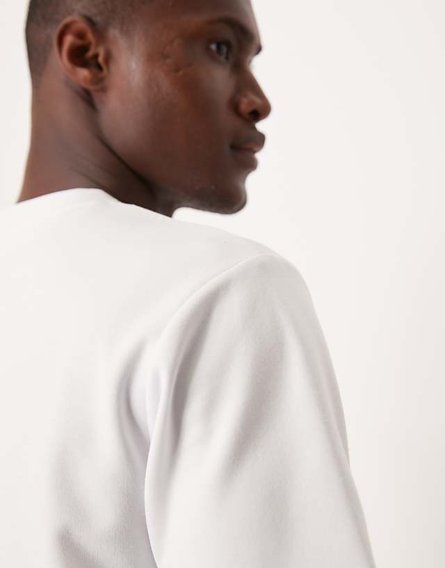 Asos ASOS DESIGN BreatheMAX™ Heavyweight Crew Neck T-shirt In White