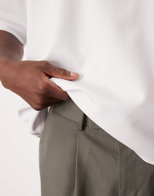 Asos ASOS DESIGN BreatheMAX™ Heavyweight Oversized Boxy T-shirt In White