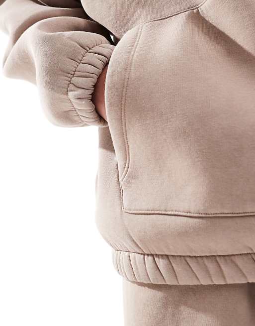 Asos ASOS DESIGN Co-ord Extreme Oversized Hoodie In Washed Beige