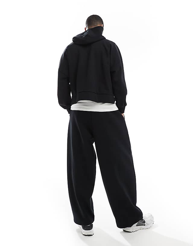 Asos ASOS DESIGN Co-ord Heavyweight Oversized Balloon Jogger With Seam Detail In Black - BLACK