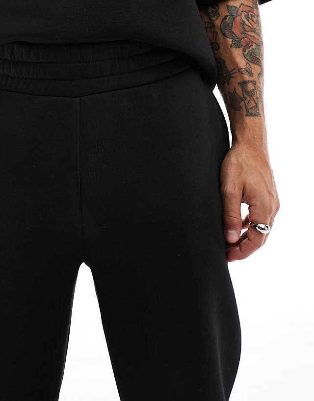 Asos ASOS DESIGN Co-ord Straight Leg Jogger In Black - BLACK