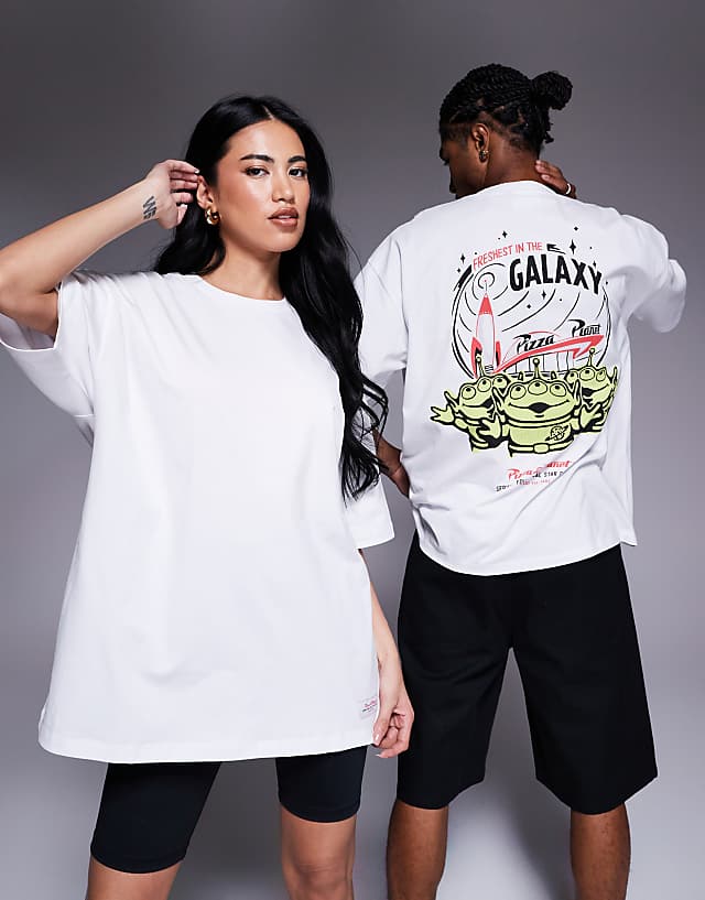 asos ASOS DESIGN Disney Pixar unisex oversize t-shirt with Toy Story print in white