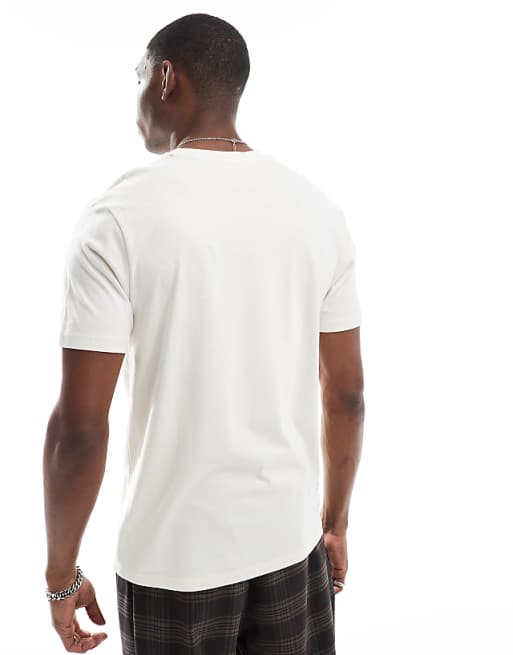 Asos ASOS DESIGN Essential Crew Neck T-shirt In Cream