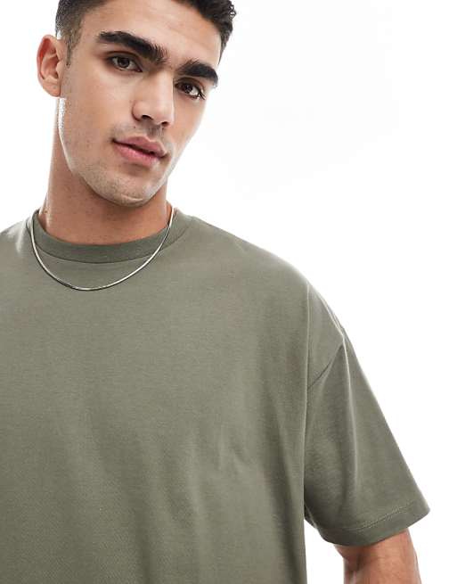 Asos ASOS DESIGN Essential Oversized T-shirt In Khaki