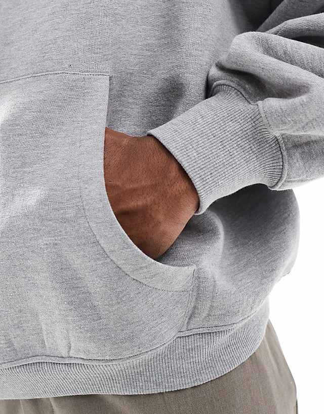 Asos ASOS DESIGN Extreme Oversized Hoodie In Grey Marl