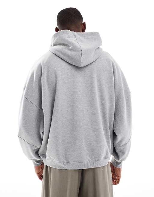 Asos ASOS DESIGN Extreme Oversized Hoodie In Grey Marl