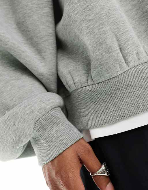 Asos ASOS DESIGN Extreme Oversized Sweatshirt In Grey Marl