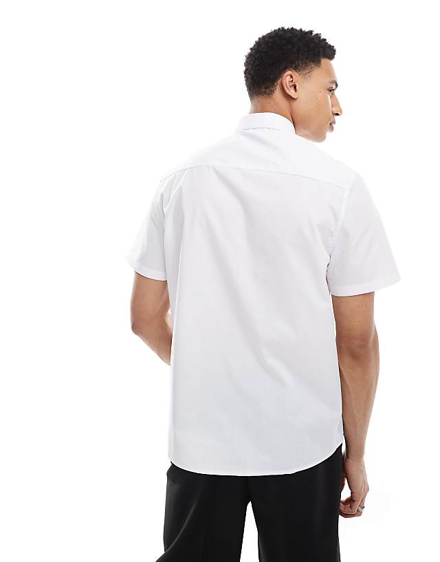 Asos ASOS DESIGN Formal Easy Iron Regular Shirt In White