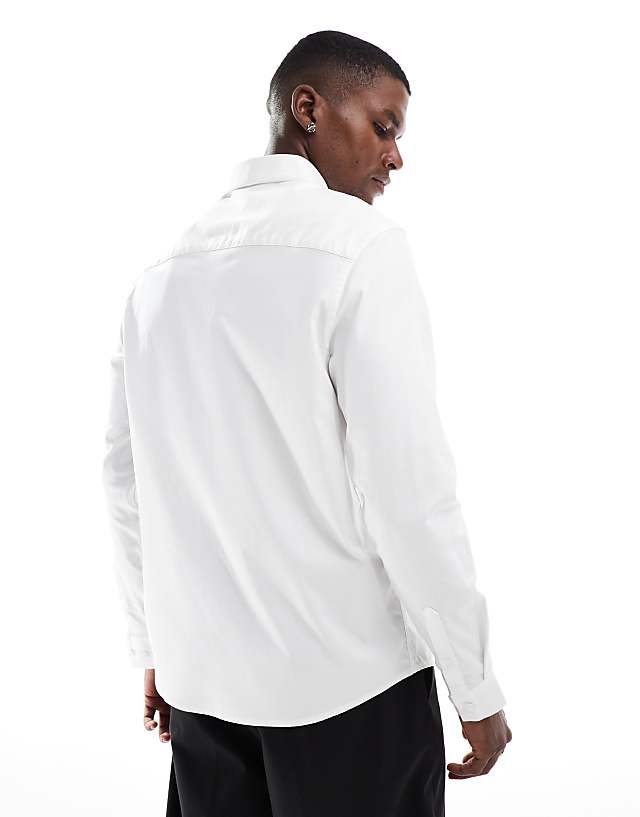 Asos ASOS DESIGN Formal Easy Iron Twill Regular Shirt In White