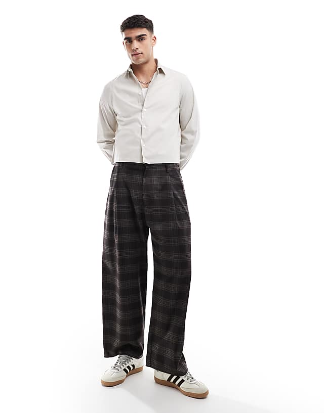 Asos ASOS DESIGN Formal Poplin Regular Shirt In Stone