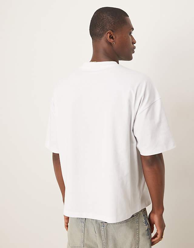 Asos ASOS DESIGN Heavyweight Dropped Shoulder T-shirt 240g In White