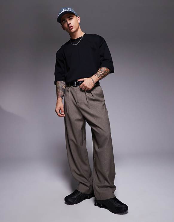 Asos ASOS DESIGN Heavyweight Oversized Boxy Half Sleeve T-shirt In Black