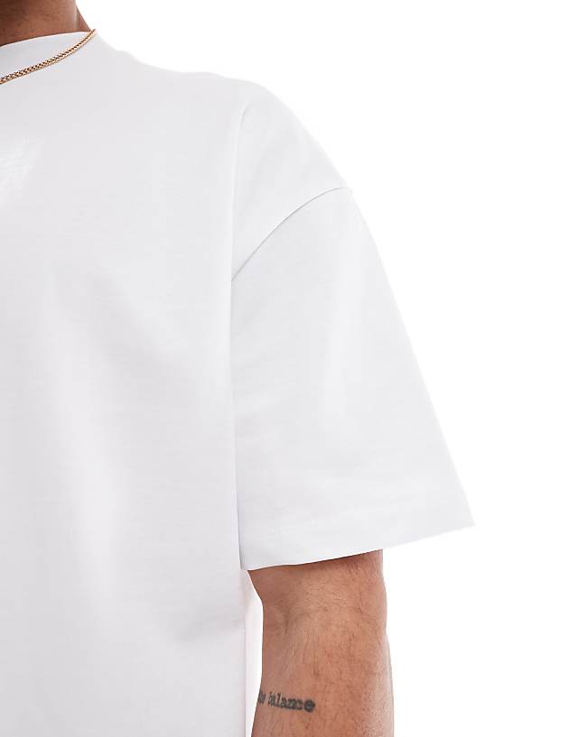 Asos ASOS DESIGN Heavyweight Oversized Boxy In White - WHITE