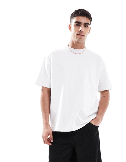 asos ASOS DESIGN heavyweight oversized boxy in white - WHITE