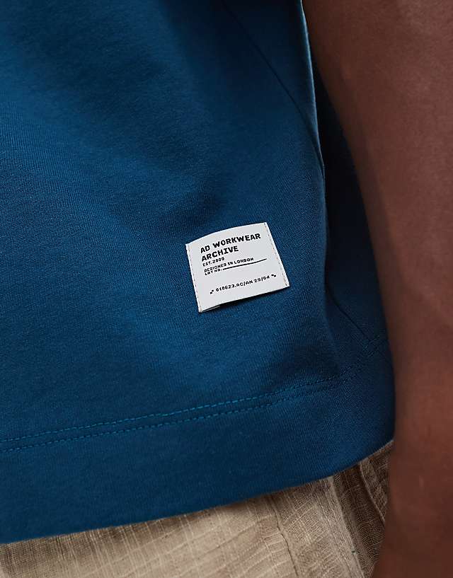 Asos ASOS DESIGN Heavyweight Oversized Boxy T-shirt In Turquoise