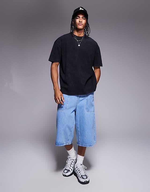 Asos ASOS DESIGN Heavyweight Oversized Washed T-shirt In Black